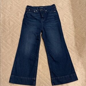 J. Crew '96 Denim Trouser Wide Leg, 28 Petite